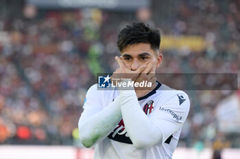 2024-11-10 - Bologna's Santiago Castro celebrates after scoring the goal 0-1 during the Italian Football Championship League A Enilive 2024/2025 match between AS Roma vs Bologna FC at the Olimpic Stadium in Rome on 10 November 2024. - AS ROMA VS BOLOGNA FC - ITALIAN SERIE A - SOCCER