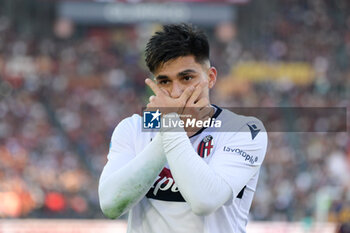 2024-11-10 - Bologna's Santiago Castro celebrates after scoring the goal 0-1 during the Italian Football Championship League A Enilive 2024/2025 match between AS Roma vs Bologna FC at the Olimpic Stadium in Rome on 10 November 2024. - AS ROMA VS BOLOGNA FC - ITALIAN SERIE A - SOCCER