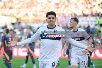 2024-11-10 - Bologna's Santiago Castro celebrates after scoring the goal 0-1 during the Italian Football Championship League A Enilive 2024/2025 match between AS Roma vs Bologna FC at the Olimpic Stadium in Rome on 10 November 2024. - AS ROMA VS BOLOGNA FC - ITALIAN SERIE A - SOCCER