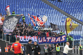 2024-11-10 - Bologna supporter during the Italian Football Championship League A Enilive 2024/2025 match between AS Roma vs Bologna FC at the Olimpic Stadium in Rome on 10 November 2024. - AS ROMA VS BOLOGNA FC - ITALIAN SERIE A - SOCCER