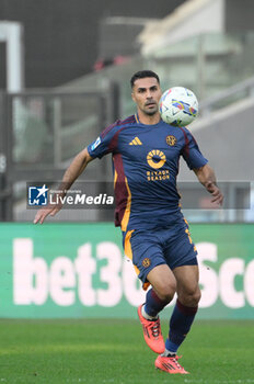 2024-11-10 - Roma’s Zeki Celik during the Italian Football Championship League A Enilive 2024/2025 match between AS Roma vs Bologna FC at the Olimpic Stadium in Rome on 10 November 2024. - AS ROMA VS BOLOGNA FC - ITALIAN SERIE A - SOCCER