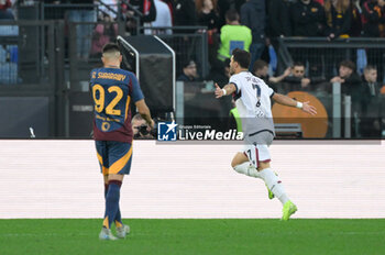 2024-11-10 - Bologna’s Riccardo Orsolini celebrates after scoring the goal 1-2 during the Italian Football Championship League A Enilive 2024/2025 match between AS Roma vs Bologna FC at the Olimpic Stadium in Rome on 10 November 2024. - AS ROMA VS BOLOGNA FC - ITALIAN SERIE A - SOCCER