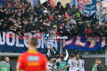 2024-11-10 - Bologna's Jesper Karlsson celebrates after scoring the goal 1-3 during the Italian Football Championship League A Enilive 2024/2025 match between AS Roma vs Bologna FC at the Olimpic Stadium in Rome on 10 November 2024. - AS ROMA VS BOLOGNA FC - ITALIAN SERIE A - SOCCER