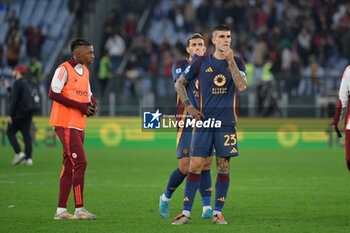 2024-11-10 - disappointment at the end of the match AS Roma players during the Italian Football Championship League A Enilive 2024/2025 match between AS Roma vs Bologna FC at the Olimpic Stadium in Rome on 10 November 2024. - AS ROMA VS BOLOGNA FC - ITALIAN SERIE A - SOCCER