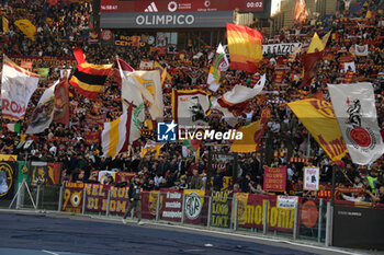 2024-11-10 - AS Roma supporter  during the Italian Football Championship League A Enilive 2024/2025 match between AS Roma vs Bologna FC at the Olimpic Stadium in Rome on 10 November 2024. - AS ROMA VS BOLOGNA FC - ITALIAN SERIE A - SOCCER