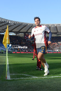 2024-11-10 - Roma’s Mats Hummels  during the Italian Football Championship League A Enilive 2024/2025 match between AS Roma vs Bologna FC at the Olimpic Stadium in Rome on 10 November 2024. - AS ROMA VS BOLOGNA FC - ITALIAN SERIE A - SOCCER