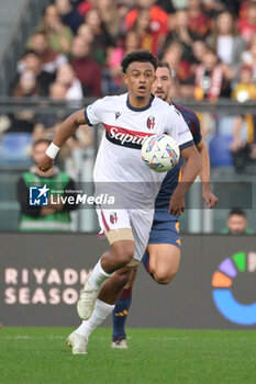 2024-11-10 - Bologna's Dan Ndoye during the Italian Football Championship League A Enilive 2024/2025 match between AS Roma vs Bologna FC at the Olimpic Stadium in Rome on 10 November 2024. - AS ROMA VS BOLOGNA FC - ITALIAN SERIE A - SOCCER