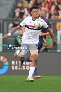 2024-11-10 - Bologna's Dan Ndoye during the Italian Football Championship League A Enilive 2024/2025 match between AS Roma vs Bologna FC at the Olimpic Stadium in Rome on 10 November 2024. - AS ROMA VS BOLOGNA FC - ITALIAN SERIE A - SOCCER