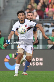 2024-11-10 - Bologna's Dan Ndoye during the Italian Football Championship League A Enilive 2024/2025 match between AS Roma vs Bologna FC at the Olimpic Stadium in Rome on 10 November 2024. - AS ROMA VS BOLOGNA FC - ITALIAN SERIE A - SOCCER