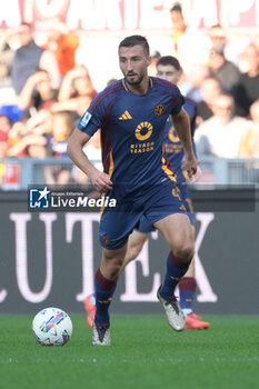 2024-11-10 - Roma’s Bryan Cristante during the Italian Football Championship League A Enilive 2024/2025 match between AS Roma vs Bologna FC at the Olimpic Stadium in Rome on 10 November 2024. - AS ROMA VS BOLOGNA FC - ITALIAN SERIE A - SOCCER