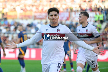 2024-11-10 - Bologna's Santiago Castro celebrates after scoring the goal 0-1 during the Italian Football Championship League A Enilive 2024/2025 match between AS Roma vs Bologna FC at the Olimpic Stadium in Rome on 10 November 2024. - AS ROMA VS BOLOGNA FC - ITALIAN SERIE A - SOCCER