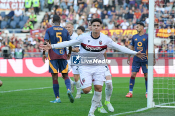 2024-11-10 - Bologna's Santiago Castro celebrates after scoring the goal 0-1 during the Italian Football Championship League A Enilive 2024/2025 match between AS Roma vs Bologna FC at the Olimpic Stadium in Rome on 10 November 2024. - AS ROMA VS BOLOGNA FC - ITALIAN SERIE A - SOCCER