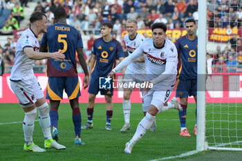 2024-11-10 - Bologna's Santiago Castro celebrates after scoring the goal 0-1 during the Italian Football Championship League A Enilive 2024/2025 match between AS Roma vs Bologna FC at the Olimpic Stadium in Rome on 10 November 2024. - AS ROMA VS BOLOGNA FC - ITALIAN SERIE A - SOCCER