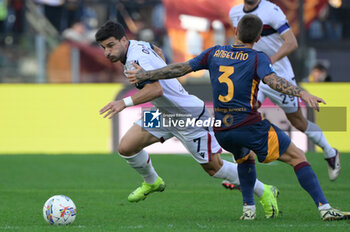 2024-11-10 - Bologna’s Riccardo Orsolini during the Italian Football Championship League A Enilive 2024/2025 match between AS Roma vs Bologna FC at the Olimpic Stadium in Rome on 10 November 2024. - AS ROMA VS BOLOGNA FC - ITALIAN SERIE A - SOCCER