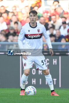 2024-11-10 - Bologna's Juan Miranda during the Italian Football Championship League A Enilive 2024/2025 match between AS Roma vs Bologna FC at the Olimpic Stadium in Rome on 10 November 2024. - AS ROMA VS BOLOGNA FC - ITALIAN SERIE A - SOCCER