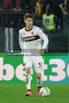 2024-11-10 - Bologna's Juan Miranda during the Italian Football Championship League A Enilive 2024/2025 match between AS Roma vs Bologna FC at the Olimpic Stadium in Rome on 10 November 2024. - AS ROMA VS BOLOGNA FC - ITALIAN SERIE A - SOCCER