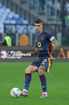 2024-11-10 - Roma’s Gianluca Mancini during the Italian Football Championship League A Enilive 2024/2025 match between AS Roma vs Bologna FC at the Olimpic Stadium in Rome on 10 November 2024. - AS ROMA VS BOLOGNA FC - ITALIAN SERIE A - SOCCER