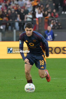 2024-11-10 - Roma’s Matias Soule' during the Italian Football Championship League A Enilive 2024/2025 match between AS Roma vs Bologna FC at the Olimpic Stadium in Rome on 10 November 2024. - AS ROMA VS BOLOGNA FC - ITALIAN SERIE A - SOCCER