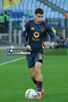 2024-11-10 - Roma’s Matias Soule' during the Italian Football Championship League A Enilive 2024/2025 match between AS Roma vs Bologna FC at the Olimpic Stadium in Rome on 10 November 2024. - AS ROMA VS BOLOGNA FC - ITALIAN SERIE A - SOCCER