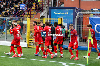 2024-11-24 - celebrates his goal Yacine Adli(ACF Fiorentina) 1-0 Soccer - Italian ,Serie A - Como 1907 vs ACF Fiorentina , 2024-25 game at Stadio Giuseppe Sinigaglia in Como (CO), Italy, 24.11.2024. Photo by Marius Bunduc/LiveMedia - COMO 1907 VS ACF FIORENTINA - ITALIAN SERIE A - SOCCER