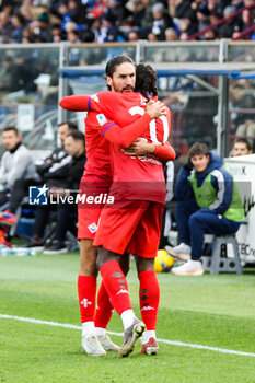 2024-11-24 - celebrates his goal Yacine Adli(ACF Fiorentina) 1-0 Soccer - Italian ,Serie A - Como 1907 vs ACF Fiorentina , 2024-25 game at Stadio Giuseppe Sinigaglia in Como (CO), Italy, 24.11.2024. Photo by Marius Bunduc/LiveMedia - COMO 1907 VS ACF FIORENTINA - ITALIAN SERIE A - SOCCER