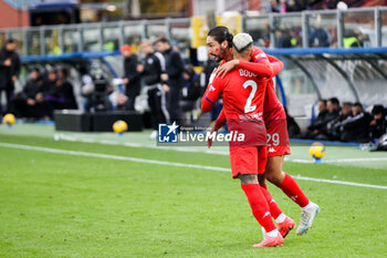 2024-11-24 - celebrates his goal Yacine Adli(ACF Fiorentina) 1-0 Soccer - Italian ,Serie A - Como 1907 vs ACF Fiorentina , 2024-25 game at Stadio Giuseppe Sinigaglia in Como (CO), Italy, 24.11.2024. Photo by Marius Bunduc/LiveMedia - COMO 1907 VS ACF FIORENTINA - ITALIAN SERIE A - SOCCER