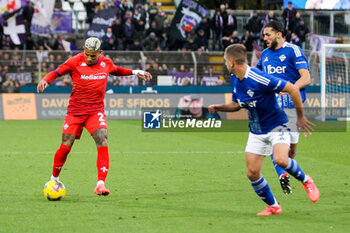 2024-11-24 - Dodo (ACF Fiorentina) Soccer - Italian ,Serie A - Como 1907 vs ACF Fiorentina , 2024-25 game at Stadio Giuseppe Sinigaglia in Como (CO), Italy, 24.11.2024. Photo by Marius Bunduc/LiveMedia - COMO 1907 VS ACF FIORENTINA - ITALIAN SERIE A - SOCCER