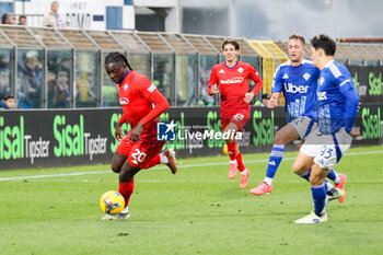 2024-11-24 - Federico Barba(Como 1907) Moise Kean(ACF Fiorentina)Soccer - Italian ,Serie A - Como 1907 vs ACF Fiorentina , 2024-25 game at Stadio Giuseppe Sinigaglia in Como (CO), Italy, 24.11.2024. Photo by Marius Bunduc/LiveMedia - COMO 1907 VS ACF FIORENTINA - ITALIAN SERIE A - SOCCER