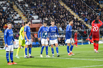 2024-11-24 - Alberto Dossena(Como 1907) Yannik Engelhardt(Como 1907) Soccer - Italian ,Serie A - Como 1907 vs ACF Fiorentina , 2024-25 game at Stadio Giuseppe Sinigaglia in Como (CO), Italy, 24.11.2024. Photo by Marius Bunduc/LiveMedia - COMO 1907 VS ACF FIORENTINA - ITALIAN SERIE A - SOCCER