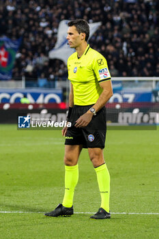 2024-11-24 - Referee Matteo Marchetti Soccer - Italian ,Serie A - Como 1907 vs ACF Fiorentina , 2024-25 game at Stadio Giuseppe Sinigaglia in Como (CO), Italy, 24.11.2024. Photo by Marius Bunduc/LiveMedia - COMO 1907 VS ACF FIORENTINA - ITALIAN SERIE A - SOCCER