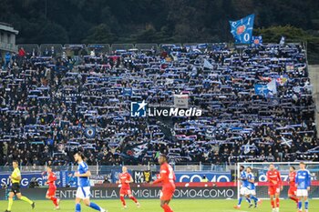 2024-11-24 - supporters of curva (Como 1907) Soccer - Italian ,Serie A - Como 1907 vs ACF Fiorentina , 2024-25 game at Stadio Giuseppe Sinigaglia in Como (CO), Italy, 24.11.2024. Photo by Marius Bunduc/LiveMedia - COMO 1907 VS ACF FIORENTINA - ITALIAN SERIE A - SOCCER