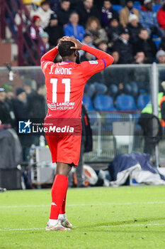 2024-11-24 - disappointed Jonathan Ikone(ACF Fiorentina) Soccer - Italian ,Serie A - Como 1907 vs ACF Fiorentina , 2024-25 game at Stadio Giuseppe Sinigaglia in Como (CO), Italy, 24.11.2024. Photo by Marius Bunduc/LiveMedia - COMO 1907 VS ACF FIORENTINA - ITALIAN SERIE A - SOCCER