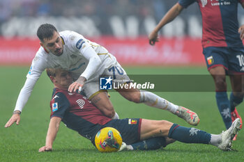 2024-11-24 - Morten Thorsby (Genoa) - Gianluca Gaetano (Cagliari) - GENOA CFC VS CAGLIARI CALCIO - ITALIAN SERIE A - SOCCER