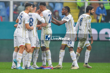 2024-11-24 - Team Cagliari celebrates after scoring a 2 - 2 - GENOA CFC VS CAGLIARI CALCIO - ITALIAN SERIE A - SOCCER