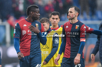 2024-11-24 - Mario Balotelli (Genoa) - Milan Badelj (Genoa) - GENOA CFC VS CAGLIARI CALCIO - ITALIAN SERIE A - SOCCER