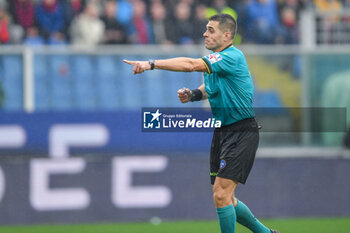 2024-11-24 - The Referee of the match Simone Sozza to Seregno, penalty for Cagliari - GENOA CFC VS CAGLIARI CALCIO - ITALIAN SERIE A - SOCCER