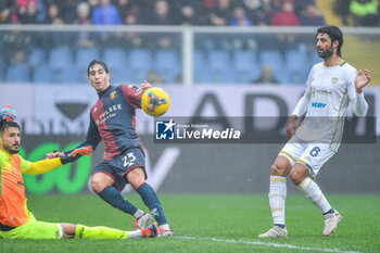 2024-11-24 - Alen Sherri (Cagliari) - Fabio Miretti (Genoa) - Sebastiano Luperto (Cagliari) - GENOA CFC VS CAGLIARI CALCIO - ITALIAN SERIE A - SOCCER