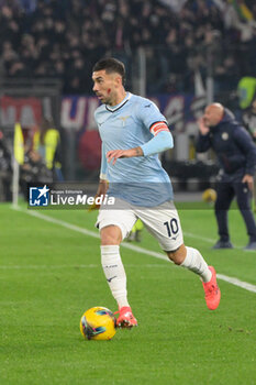 2024-11-24 - Lazio’s Mattia Zaccagni  during the Italian Football Championship League A 2024/2025 match between SS Lazio vs Bologna FC at the Olimpic Stadium in Rome on 24 November 2024. - SS LAZIO VS BOLOGNA FC - ITALIAN SERIE A - SOCCER