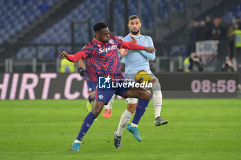 2024-11-24 - Bologna's Jhon Lucumi and Lazio’s Taty Castellanos  during the Italian Football Championship League A 2024/2025 match between SS Lazio vs Bologna FC at the Olimpic Stadium in Rome on 24 November 2024. - SS LAZIO VS BOLOGNA FC - ITALIAN SERIE A - SOCCER