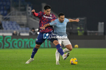 2024-11-24 - Bologna's Santiago Castro and Lazio's Pedro  during the Italian Football Championship League A 2024/2025 match between SS Lazio vs Bologna FC at the Olimpic Stadium in Rome on 24 November 2024. - SS LAZIO VS BOLOGNA FC - ITALIAN SERIE A - SOCCER