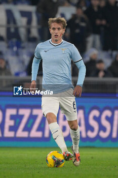 2024-11-24 - Lazio's Nicolo' Rovella   during the Italian Football Championship League A 2024/2025 match between SS Lazio vs Bologna FC at the Olimpic Stadium in Rome on 24 November 2024. - SS LAZIO VS BOLOGNA FC - ITALIAN SERIE A - SOCCER