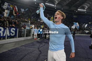 2024-11-24 - Lazio's Nicolo' Rovella  during the Italian Football Championship League A 2024/2025 match between SS Lazio vs Bologna FC at the Olimpic Stadium in Rome on 24 November 2024. - SS LAZIO VS BOLOGNA FC - ITALIAN SERIE A - SOCCER