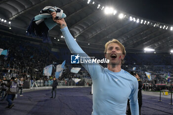 2024-11-24 - Lazio's Nicolo' Rovella   during the Italian Football Championship League A 2024/2025 match between SS Lazio vs Bologna FC at the Olimpic Stadium in Rome on 24 November 2024. - SS LAZIO VS BOLOGNA FC - ITALIAN SERIE A - SOCCER