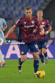 2024-11-24 - Bologna's Tommaso Pobega during the Italian Football Championship League A 2024/2025 match between SS Lazio vs Bologna FC at the Olimpic Stadium in Rome on 24 November 2024. - SS LAZIO VS BOLOGNA FC - ITALIAN SERIE A - SOCCER