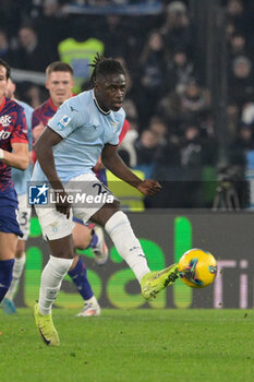 2024-11-24 - Lazio’s Loum Tchaouna during the Italian Football Championship League A 2024/2025 match between SS Lazio vs Bologna FC at the Olimpic Stadium in Rome on 24 November 2024. - SS LAZIO VS BOLOGNA FC - ITALIAN SERIE A - SOCCER