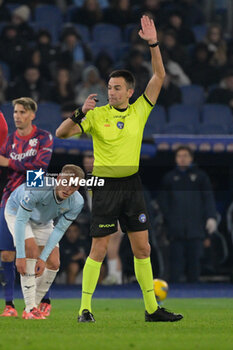 2024-11-24 - Antonio Rapuano referee during the Italian Football Championship League A 2024/2025 match between SS Lazio vs Bologna FC at the Olimpic Stadium in Rome on 24 November 2024. - SS LAZIO VS BOLOGNA FC - ITALIAN SERIE A - SOCCER