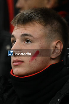 2024-11-23 - Francesco Camarda of AC Milan during the Italian Serie A football match between AC Milan and FC Juventus on November 23, 2024 at Giuseppe Meazza San Siro Siro stadium in Milan, Italy - AC MILAN VS JUVENTUS FC - ITALIAN SERIE A - SOCCER