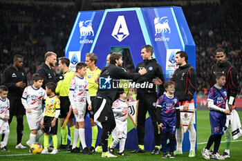 2024-11-23 - Lineup of Juventus FC and AC Milan during the Italian Serie A football match between AC Milan and FC Juventus on November 23, 2024 at Giuseppe Meazza San Siro Siro stadium in Milan, Italy - AC MILAN VS JUVENTUS FC - ITALIAN SERIE A - SOCCER