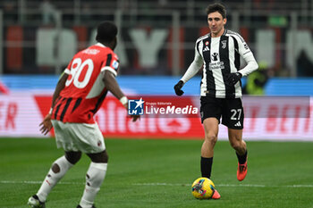 2024-11-23 - Andrea Cambiaso of Juventus FC during the Italian Serie A football match between AC Milan and FC Juventus on November 23, 2024 at Giuseppe Meazza San Siro Siro stadium in Milan, Italy - AC MILAN VS JUVENTUS FC - ITALIAN SERIE A - SOCCER