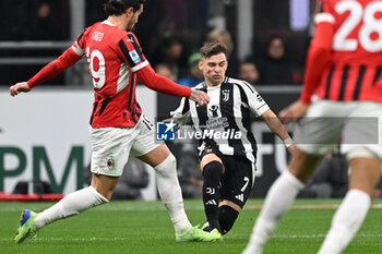 2024-11-23 - Francisco Conceicao of FC Juventus during the Italian Serie A football match between AC Milan and FC Juventus on November 23, 2024 at Giuseppe Meazza San Siro Siro stadium in Milan, Italy - AC MILAN VS JUVENTUS FC - ITALIAN SERIE A - SOCCER